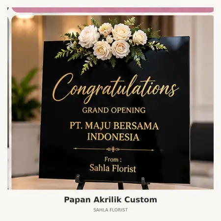 Papan Bunga Akrilik Gresik